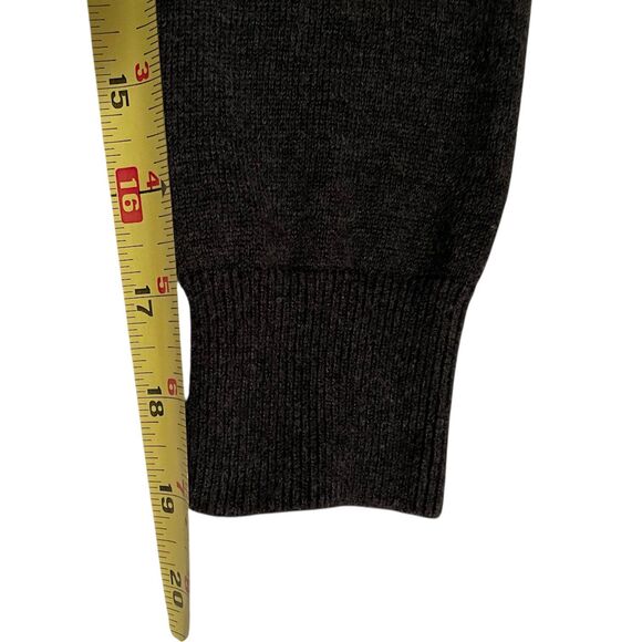 LAUREN Ralph Lauren Dark Gray Horsebit Buckle Boat Neck Sweater Size M Medium - Picture 13 of 13